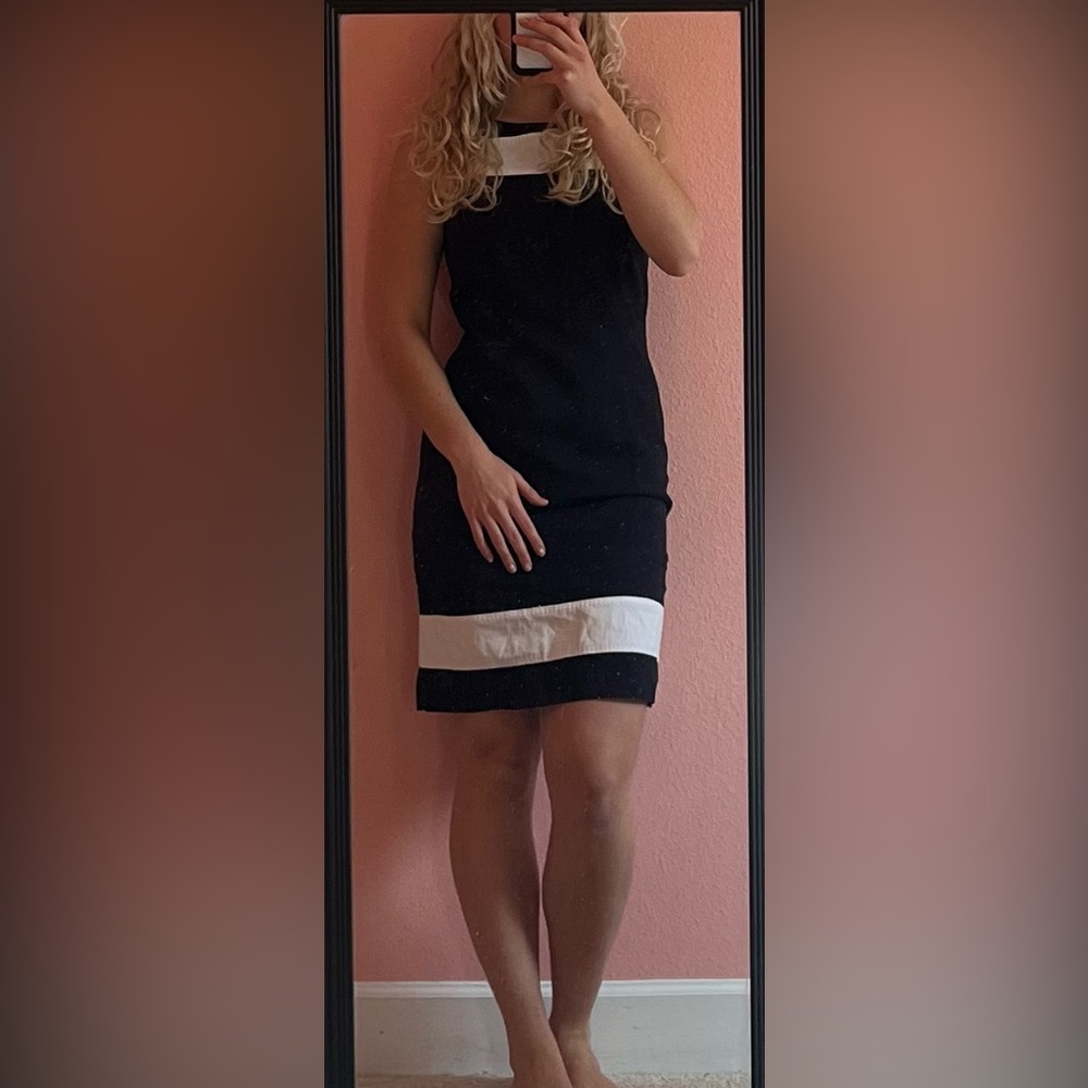 Rafaella size 10 navy and white dress